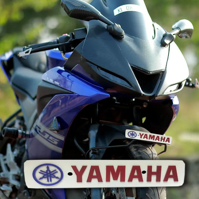 Yamaha Name Plate PVC Cutting 3d Bike Number Plate1pcs. License Plate