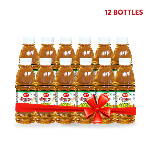 PRAN Mustard Oil 250ml. (12 bottles). Oil/ Cooking Oil/Mustard Oil. zDrop